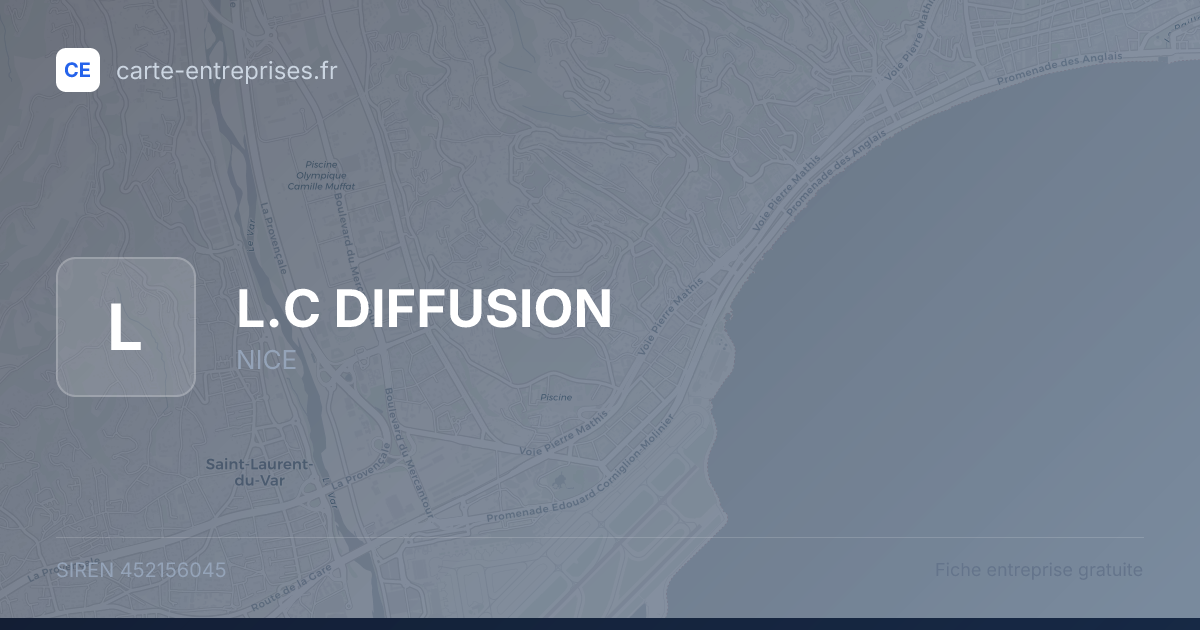 L.C DIFFUSION — 452156045 — fiche entreprise