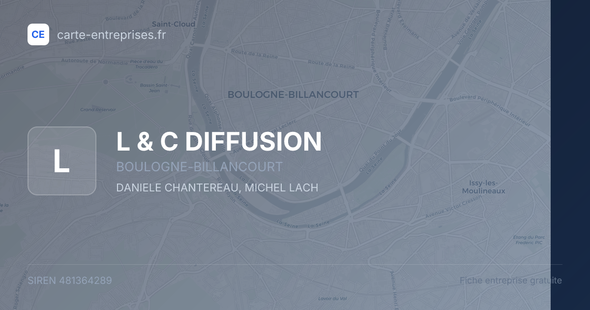 L & C DIFFUSION — 481364289 — fiche entreprise