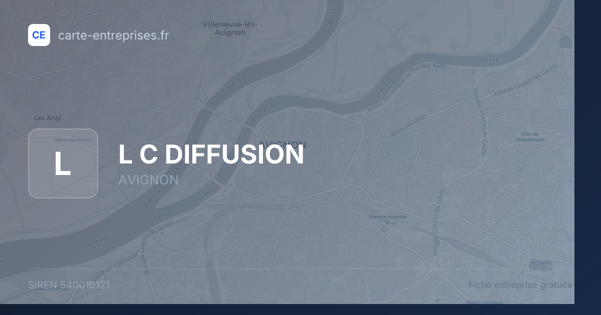 L C DIFFUSION — 540010121 — fiche entreprise