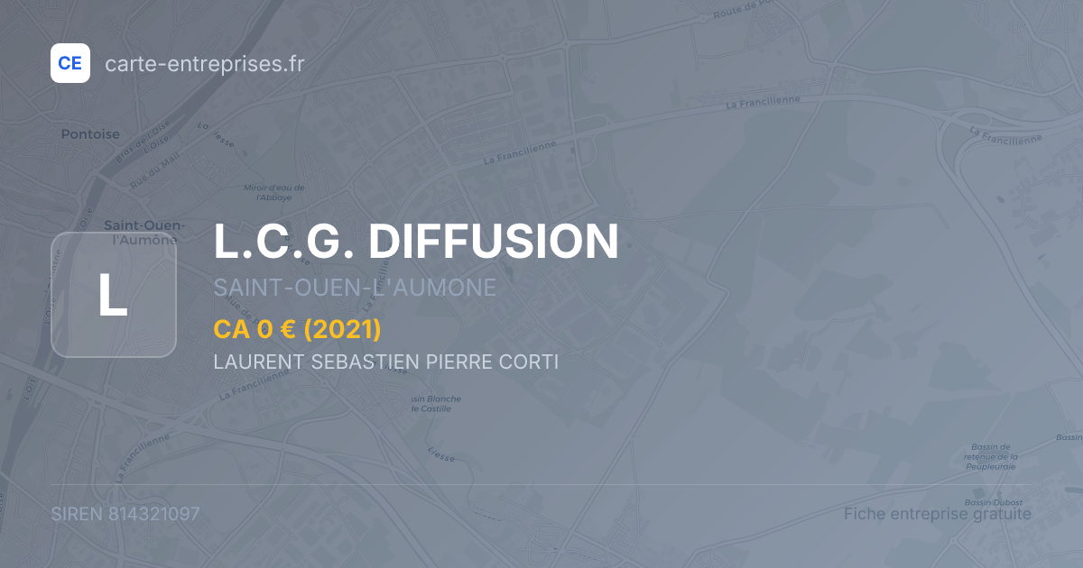L.C.G. DIFFUSION — 814321097 — fiche entreprise
