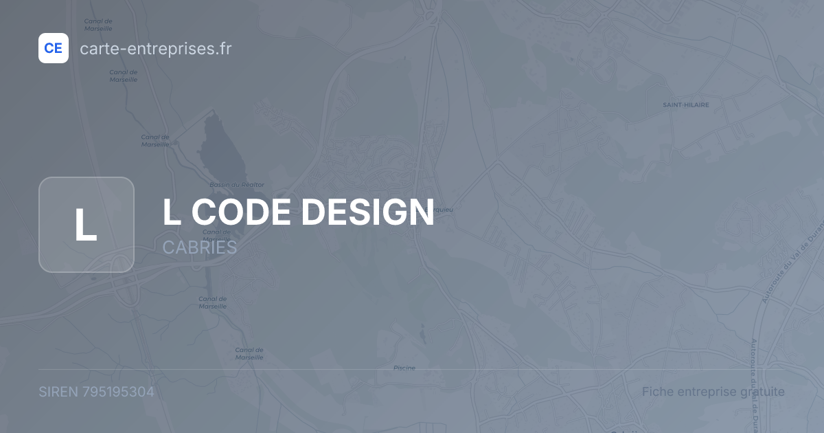 L CODE DESIGN — 795195304 — fiche entreprise