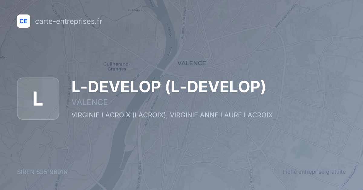 L-DEVELOP — 835196916 — fiche entreprise