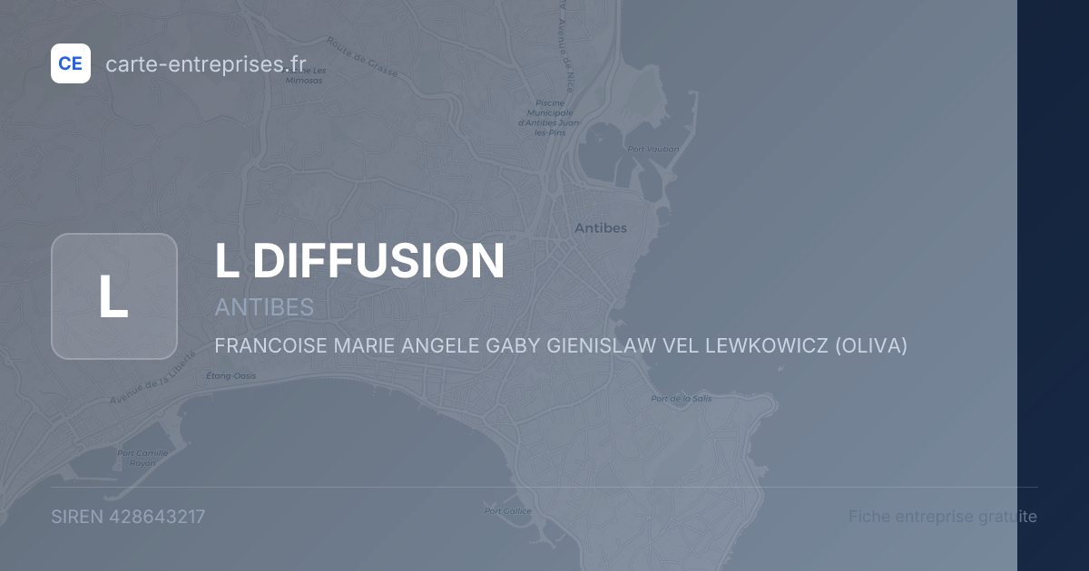 L DIFFUSION — 428643217 — fiche entreprise