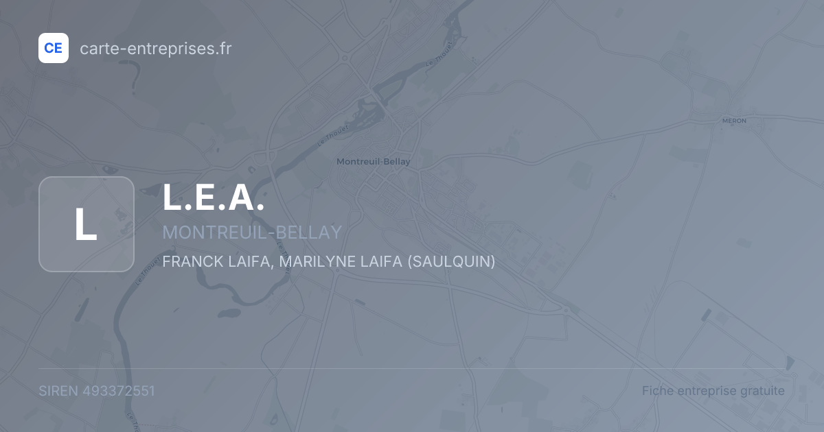 L.E.A. — 493372551 — fiche entreprise
