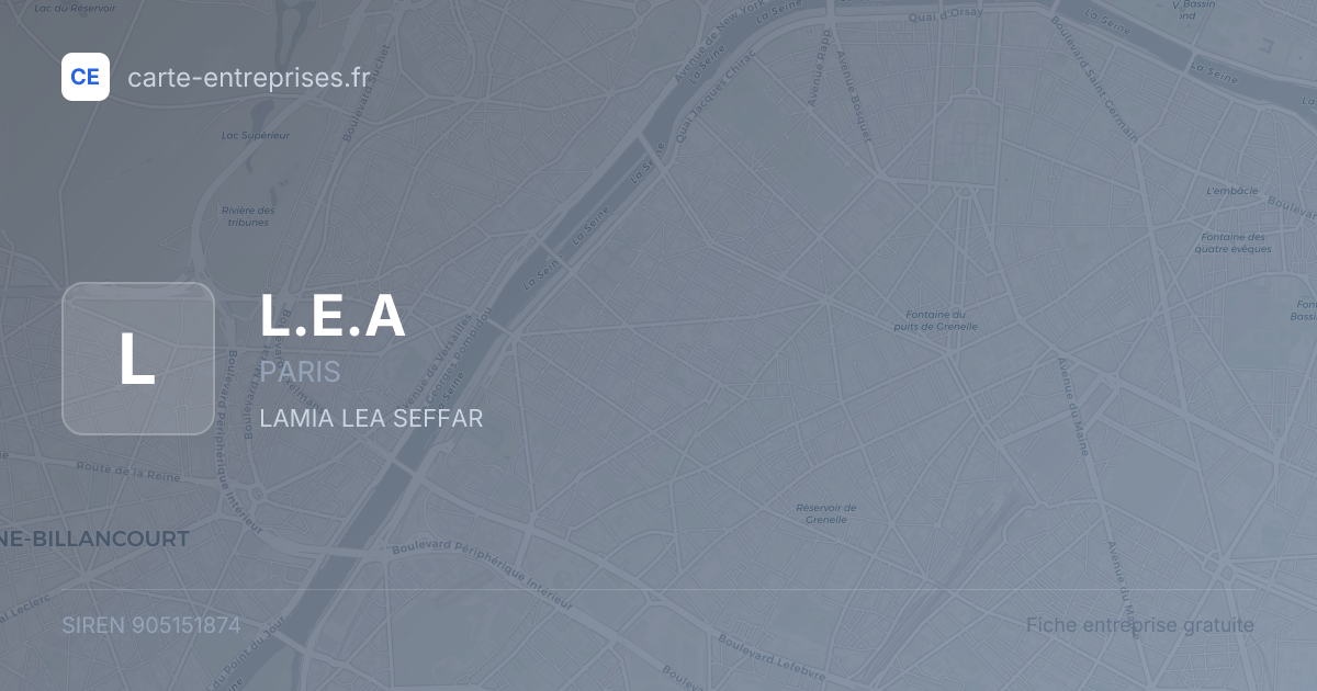 L.E.A — 905151874 — fiche entreprise