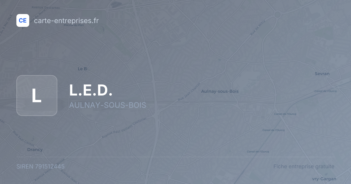 L.E.D. — 791512445 — fiche entreprise