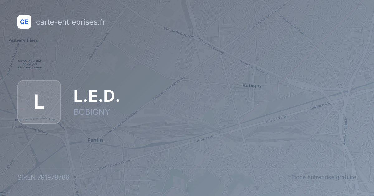 L.E.D. — 791978786 — fiche entreprise
