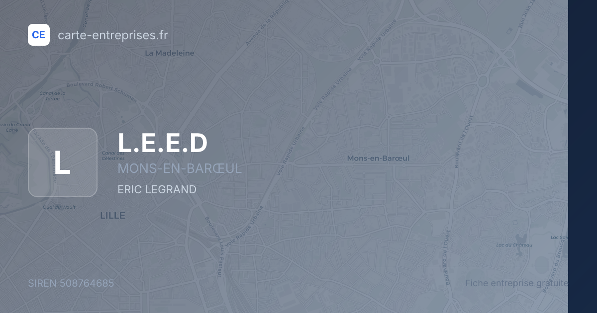 L.E.E.D — 508764685 — fiche entreprise