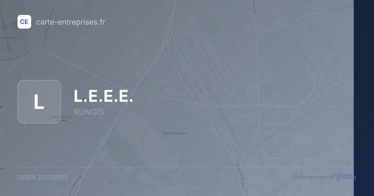 L.E.E.E. — 310130919 — fiche entreprise