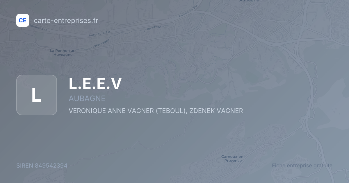 L.E.E.V — 849542394 — fiche entreprise