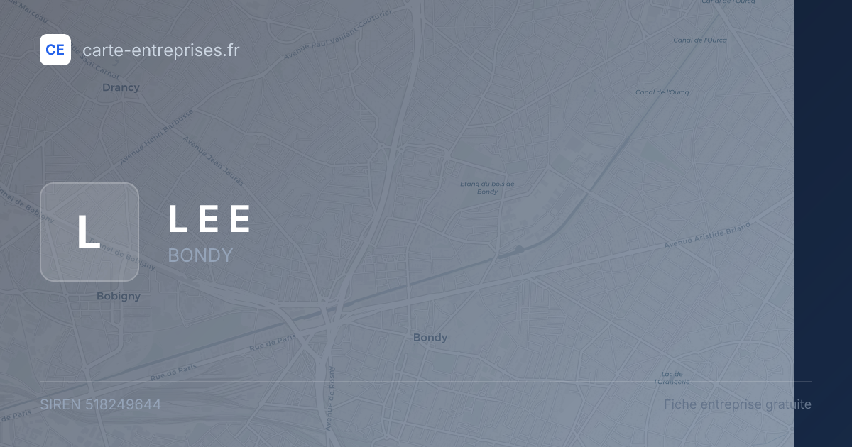 L E E — 518249644 — fiche entreprise