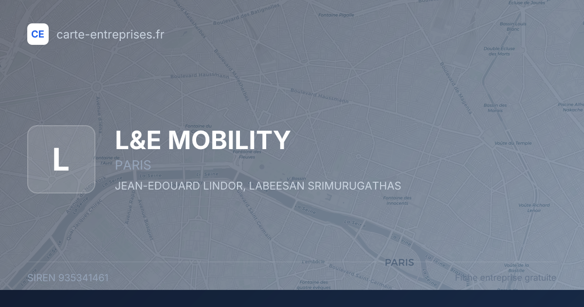 L&E MOBILITY — 935341461 — fiche entreprise