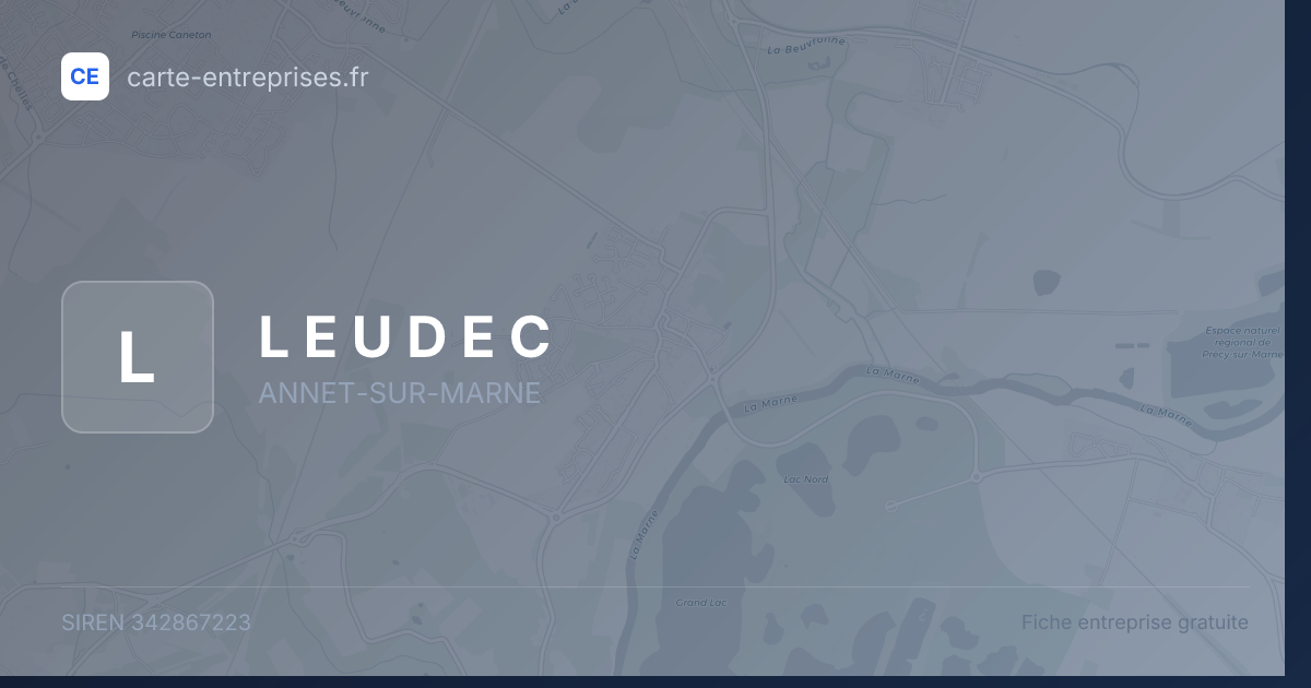 L E U D E C — 342867223 — fiche entreprise