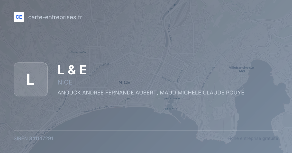 L & E — 841147291 — fiche entreprise