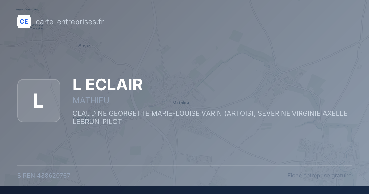 L ECLAIR — 438620767 — fiche entreprise