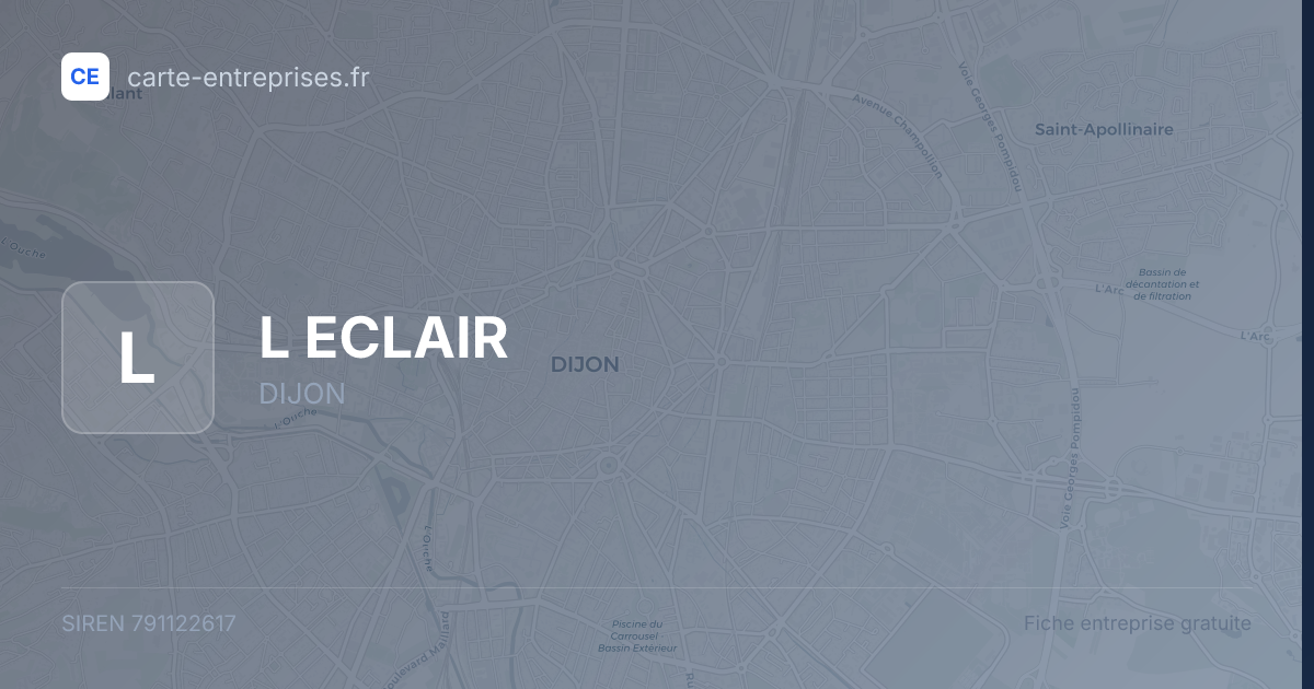 L ECLAIR — 791122617 — fiche entreprise