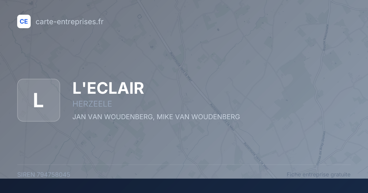 L'ECLAIR — 794758045 — fiche entreprise