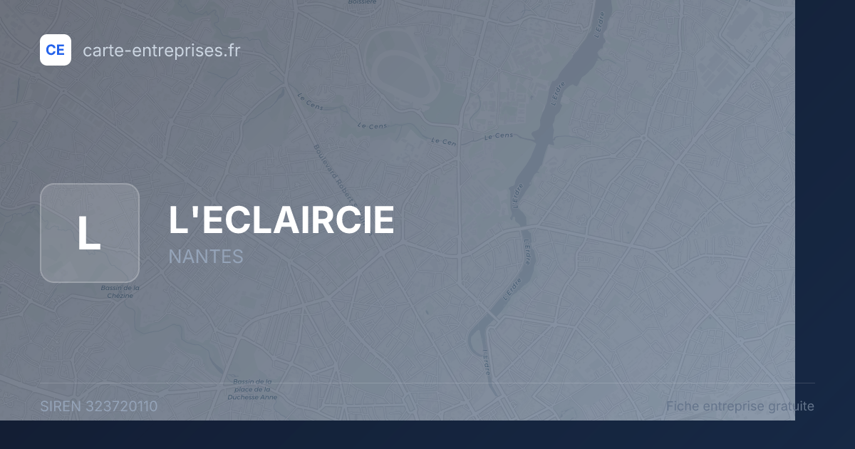 L'ECLAIRCIE — 323720110 — fiche entreprise