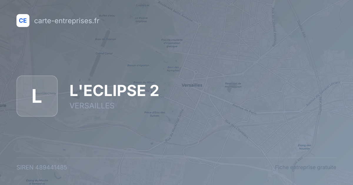 L'ECLIPSE 2 — 489441485 — fiche entreprise
