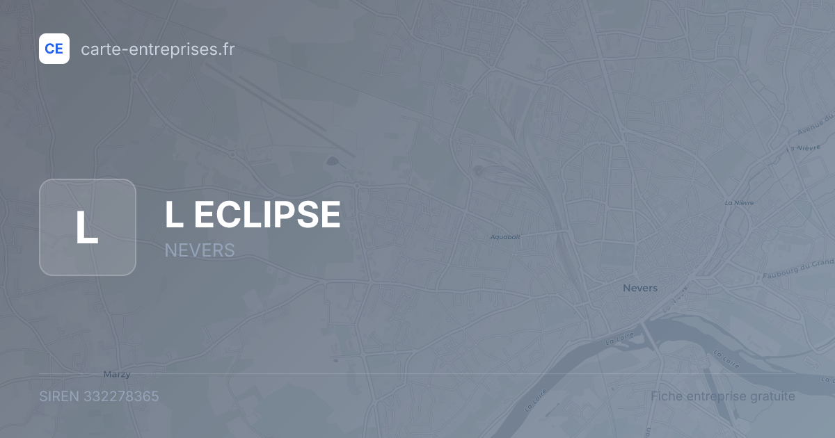 L ECLIPSE — 332278365 — fiche entreprise