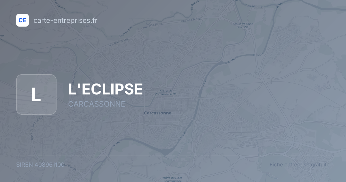 L'ECLIPSE — 408961100 — fiche entreprise
