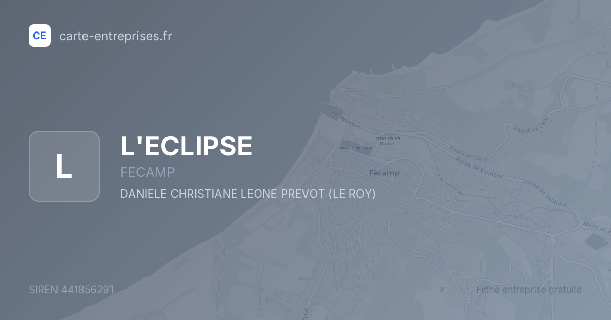 L'ECLIPSE — 441856291 — fiche entreprise
