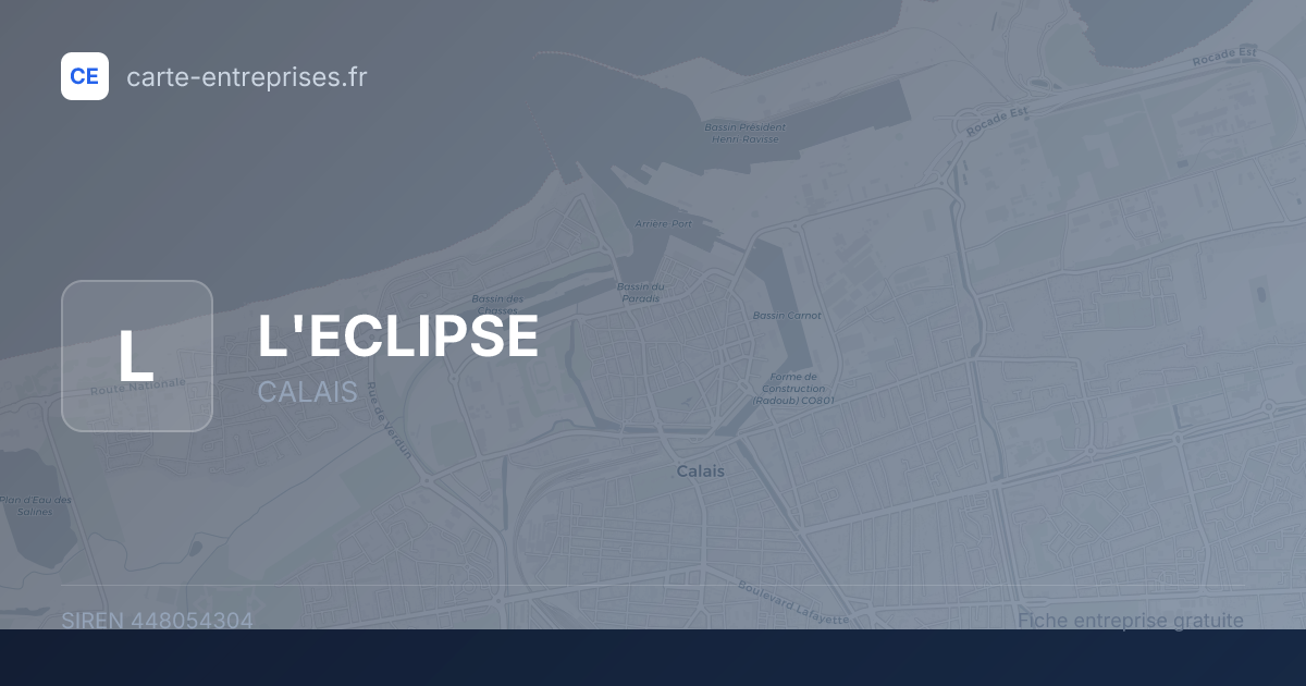 L'ECLIPSE — 448054304 — fiche entreprise