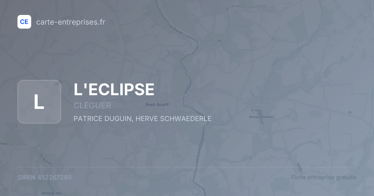 L'ECLIPSE — 452267289 — fiche entreprise