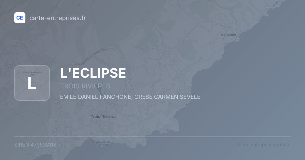 L'ECLIPSE — 479538118 — fiche entreprise