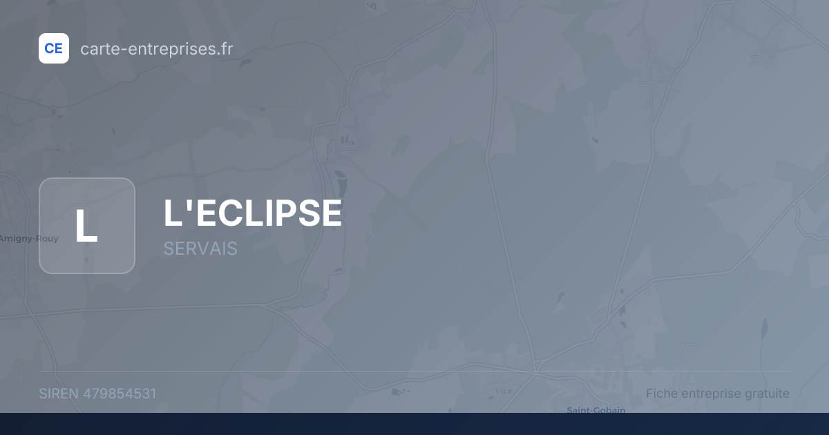 L'ECLIPSE — 479854531 — fiche entreprise