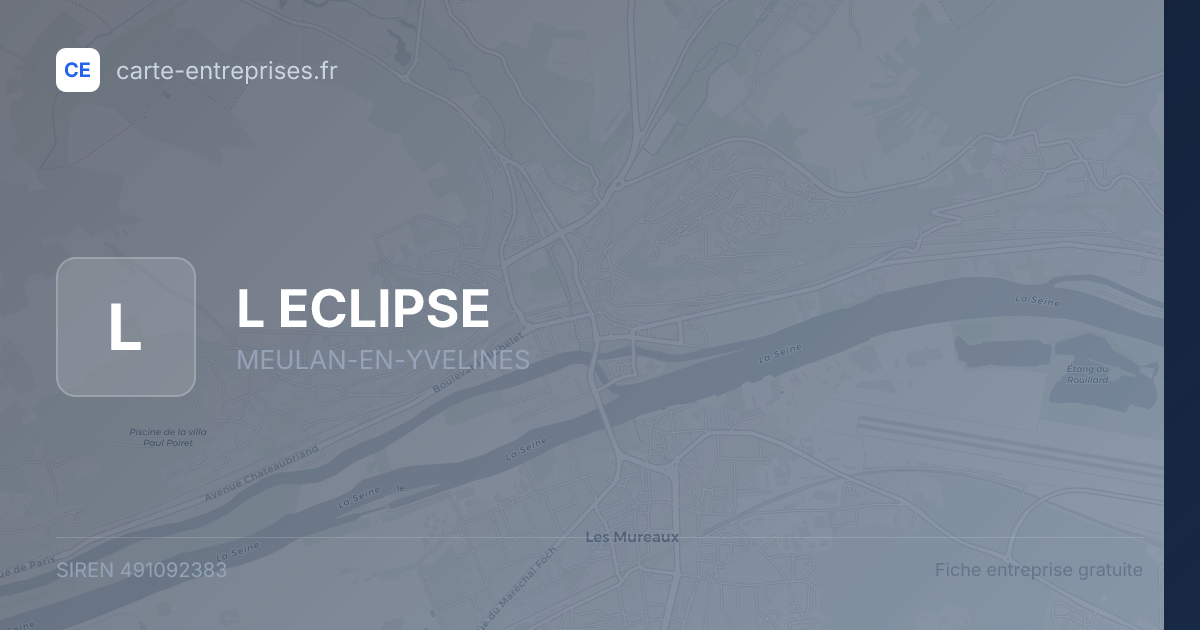 L ECLIPSE — 491092383 — fiche entreprise