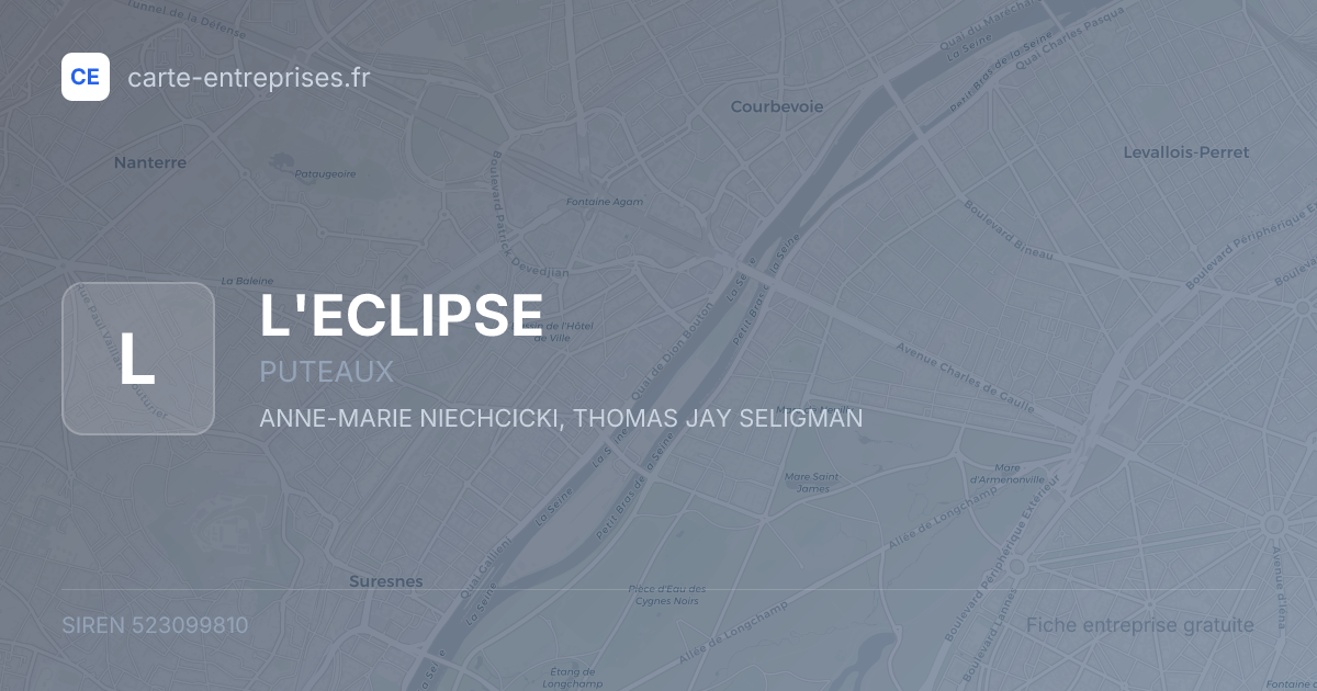 L'ECLIPSE — 523099810 — fiche entreprise