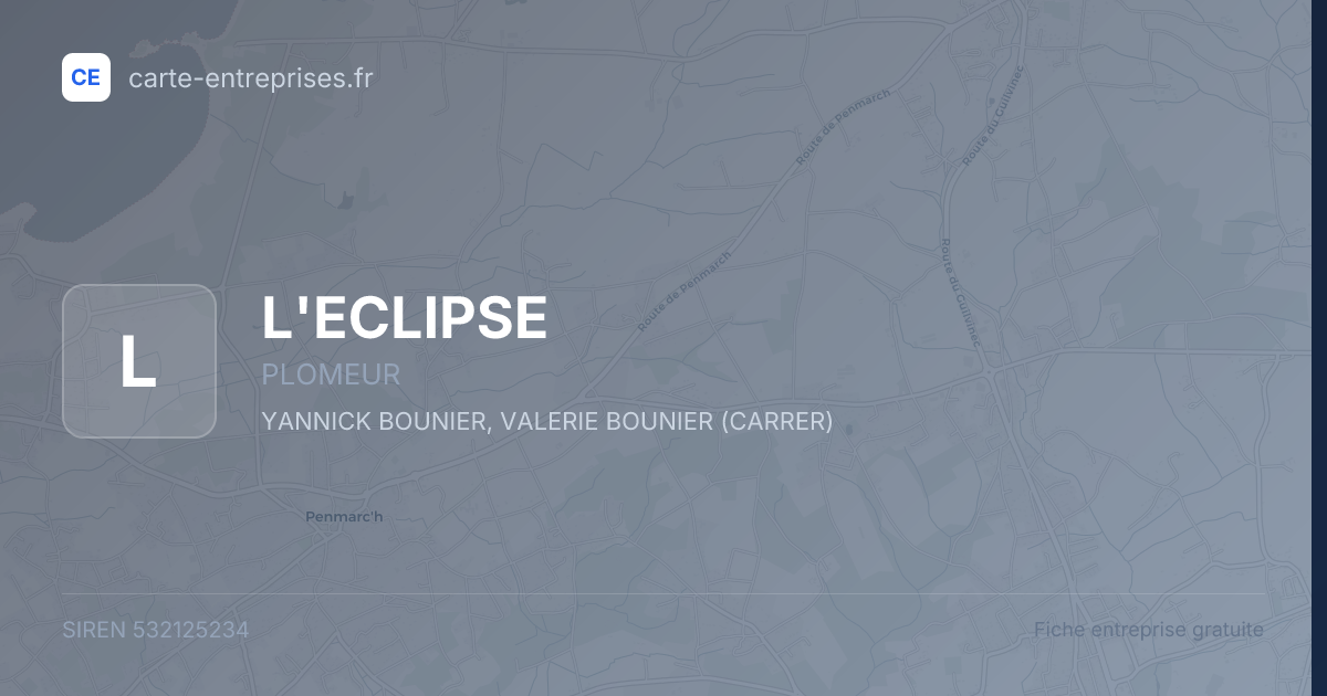 L'ECLIPSE — 532125234 — fiche entreprise