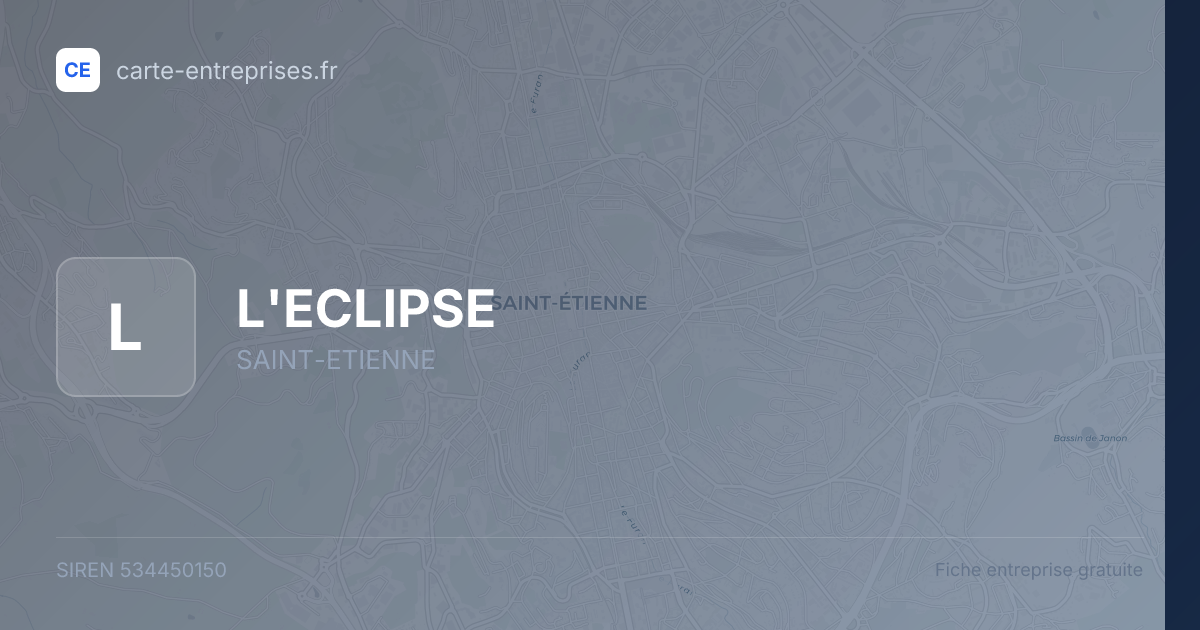 L'ECLIPSE — 534450150 — fiche entreprise