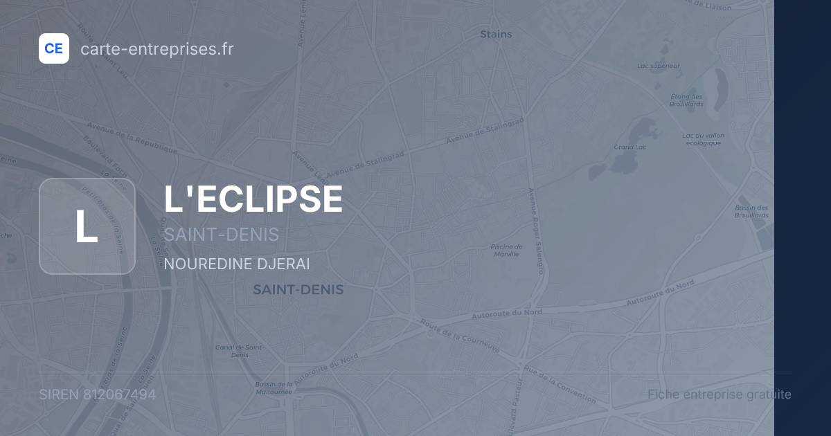 L'ECLIPSE — 812067494 — fiche entreprise