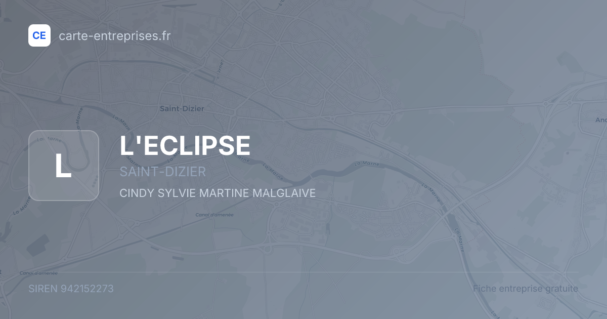 L'ECLIPSE — 942152273 — fiche entreprise