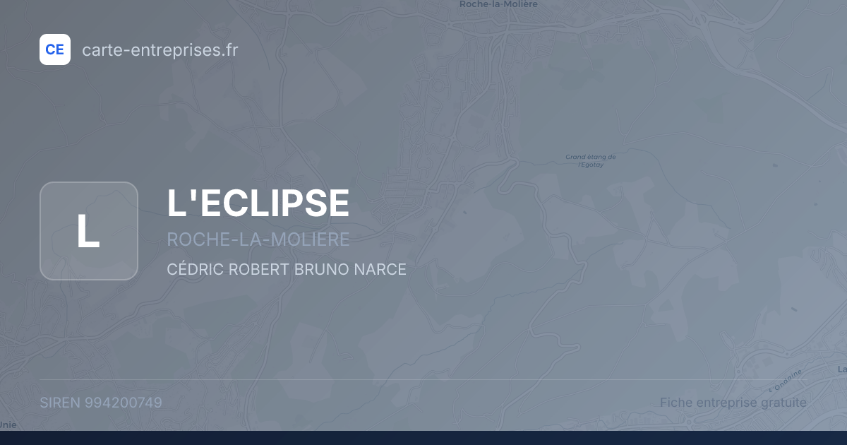 L'ECLIPSE — 994200749 — fiche entreprise