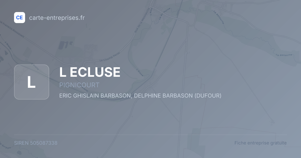 L ECLUSE — 505087338 — fiche entreprise