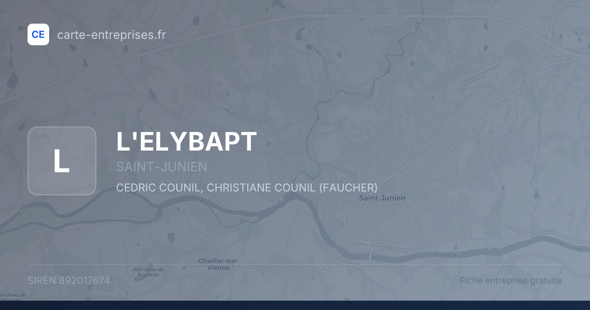 L'ELYBAPT — 892017674 — fiche entreprise