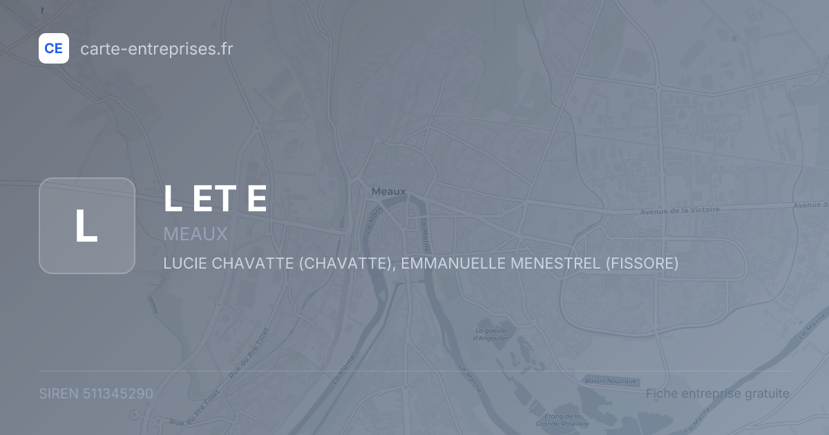 L ET E — 511345290 — fiche entreprise