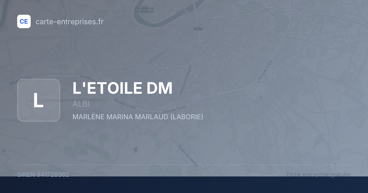 L'ETOILE DM — 941728362 — fiche entreprise