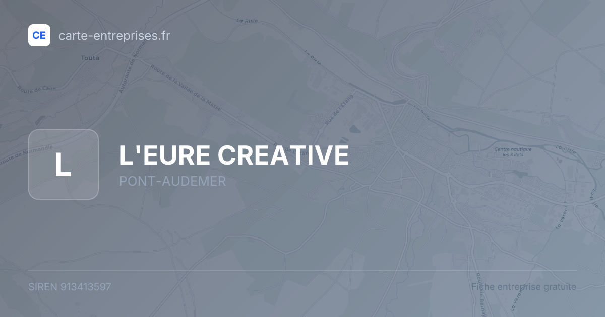 L'EURE CREATIVE — 913413597 — fiche entreprise