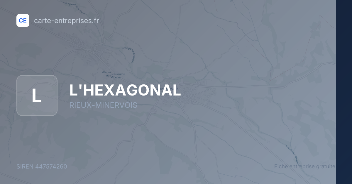 L'HEXAGONAL — 447574260 — fiche entreprise