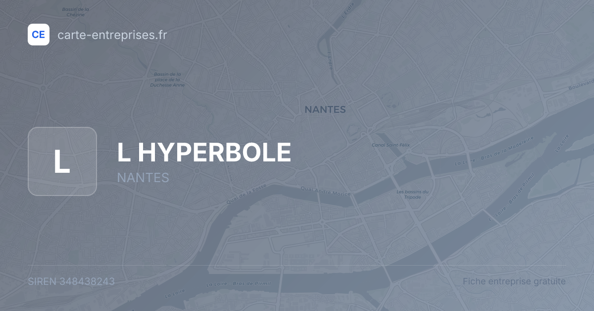 L HYPERBOLE — 348438243 — fiche entreprise