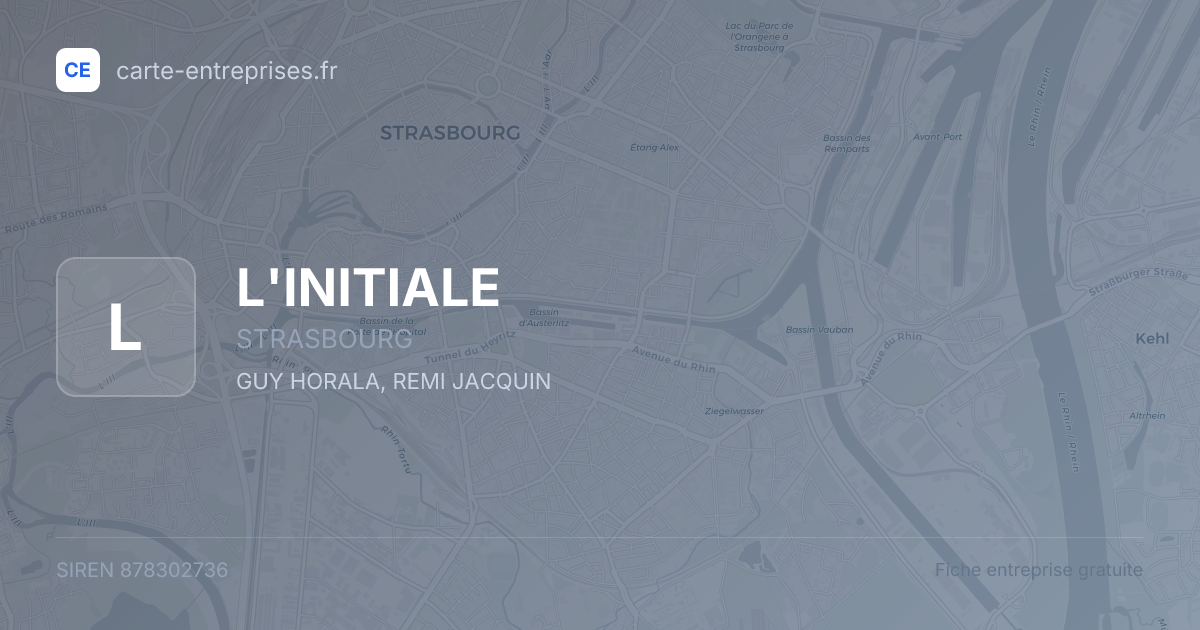 L'INITIALE — 878302736 — fiche entreprise