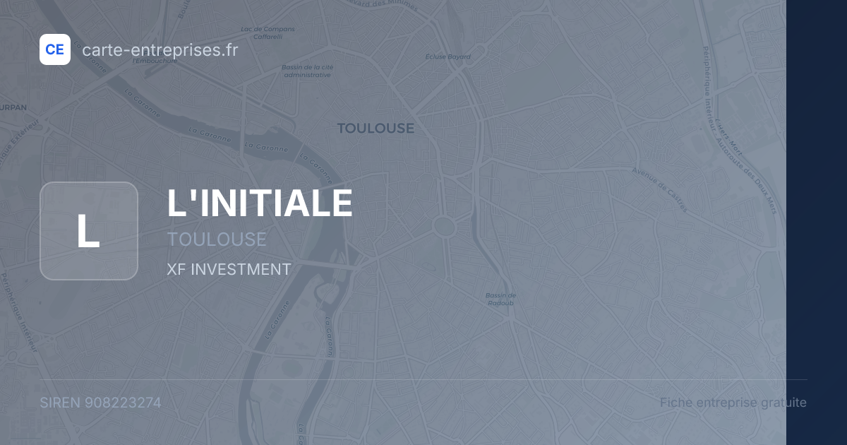 L'INITIALE — 908223274 — fiche entreprise