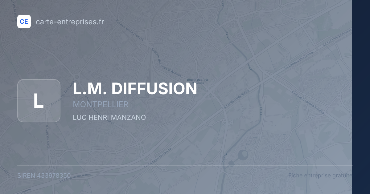 L.M. DIFFUSION — 433978350 — fiche entreprise