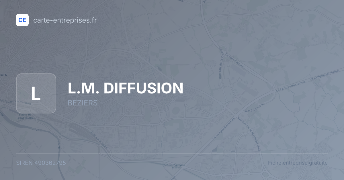 L.M. DIFFUSION — 490362795 — fiche entreprise