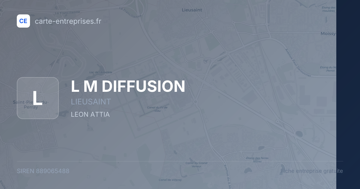 L M DIFFUSION — 889065488 — fiche entreprise