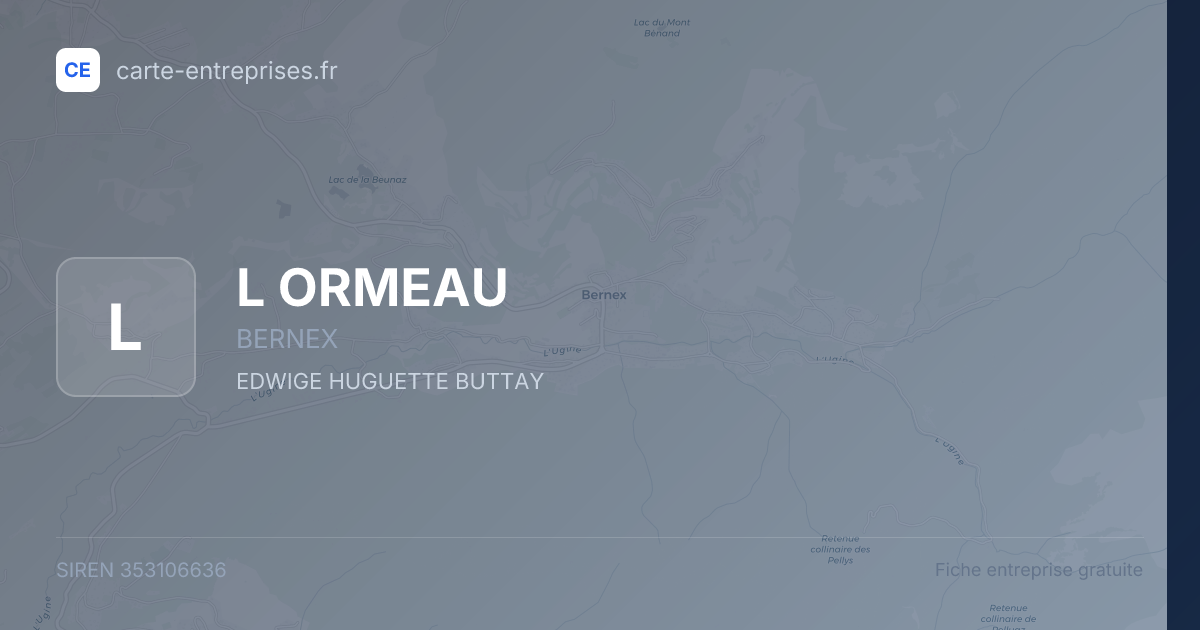 L ORMEAU — 353106636 — fiche entreprise